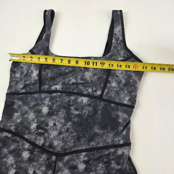 Fabletics Jumpsuit Womens XL Black Gray Tie Dye Yoga Workout One Piece Bodysuit - Picture 4 of 15